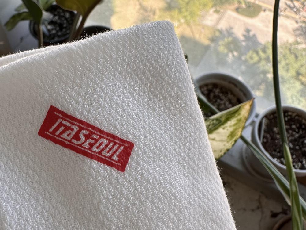 서울.음식점.손씻을때.손수건